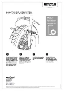 RUFF CYCLES Footrests Manual