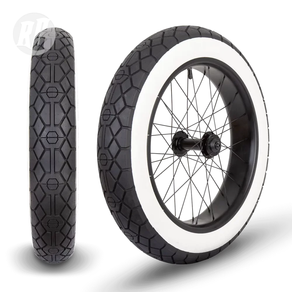 RUFF CYCLES Tyron Tire 20"x3.0 White wall