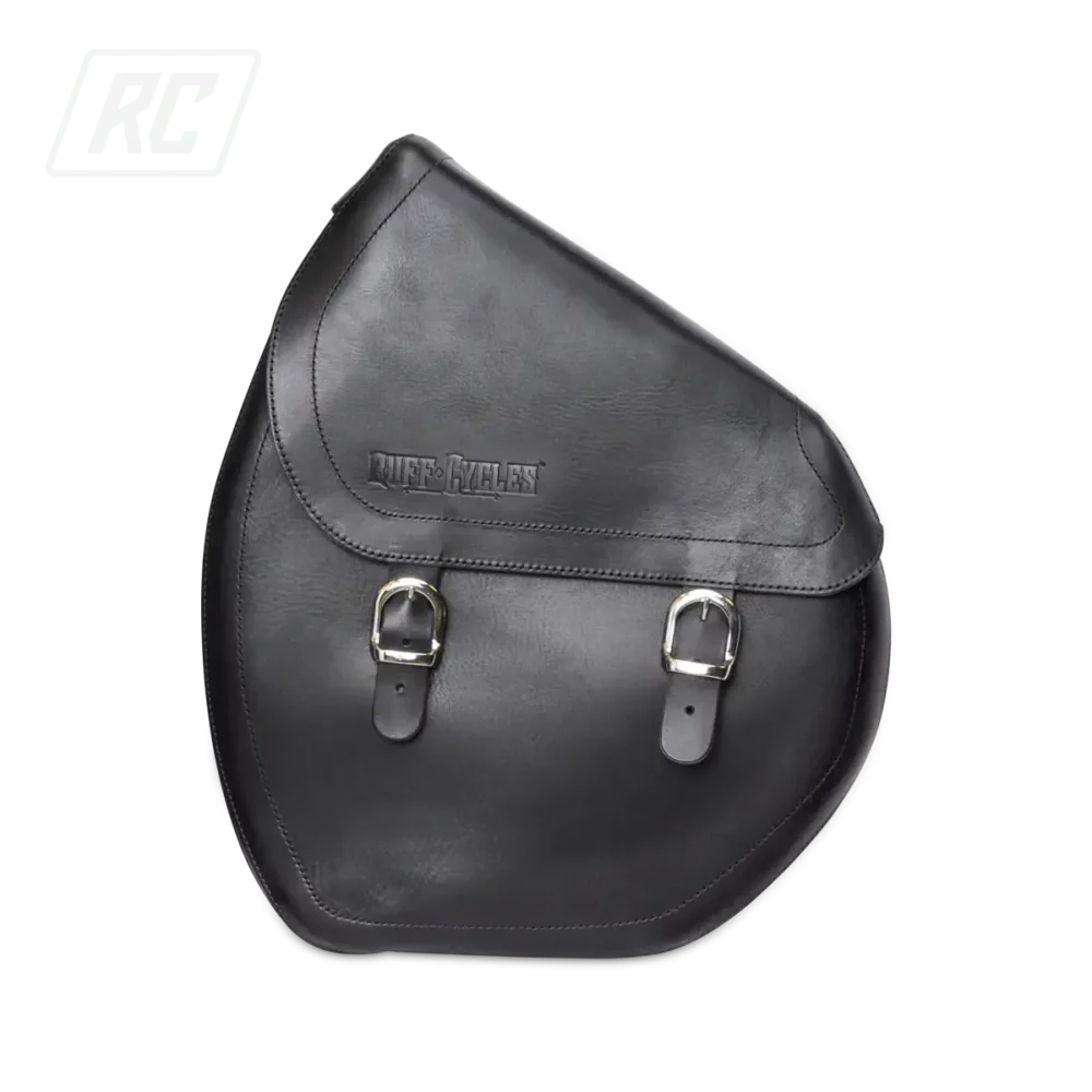 RUFF CYCLES The Ruffian Leather Saddle Bag - Black