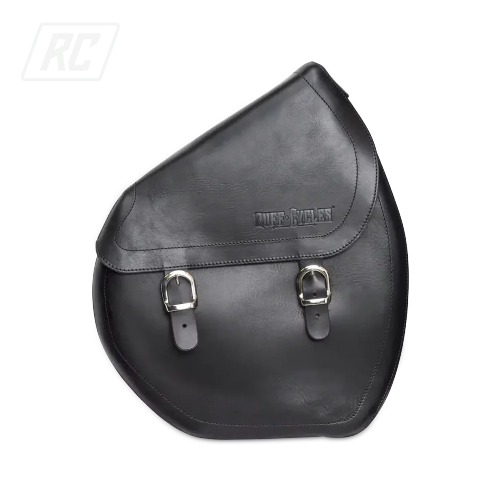 RUFF CYCLES The Ruffian Leather Saddle Bag - Black