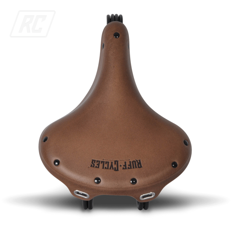 RUFF CYCLES Wrangler Leather Saddle - Brown