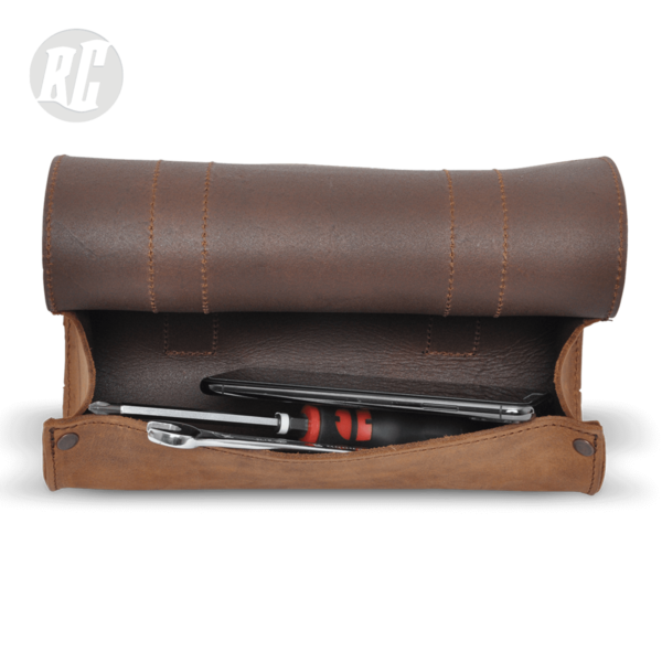 RUFF CYCLES Leather Tool bag - brown