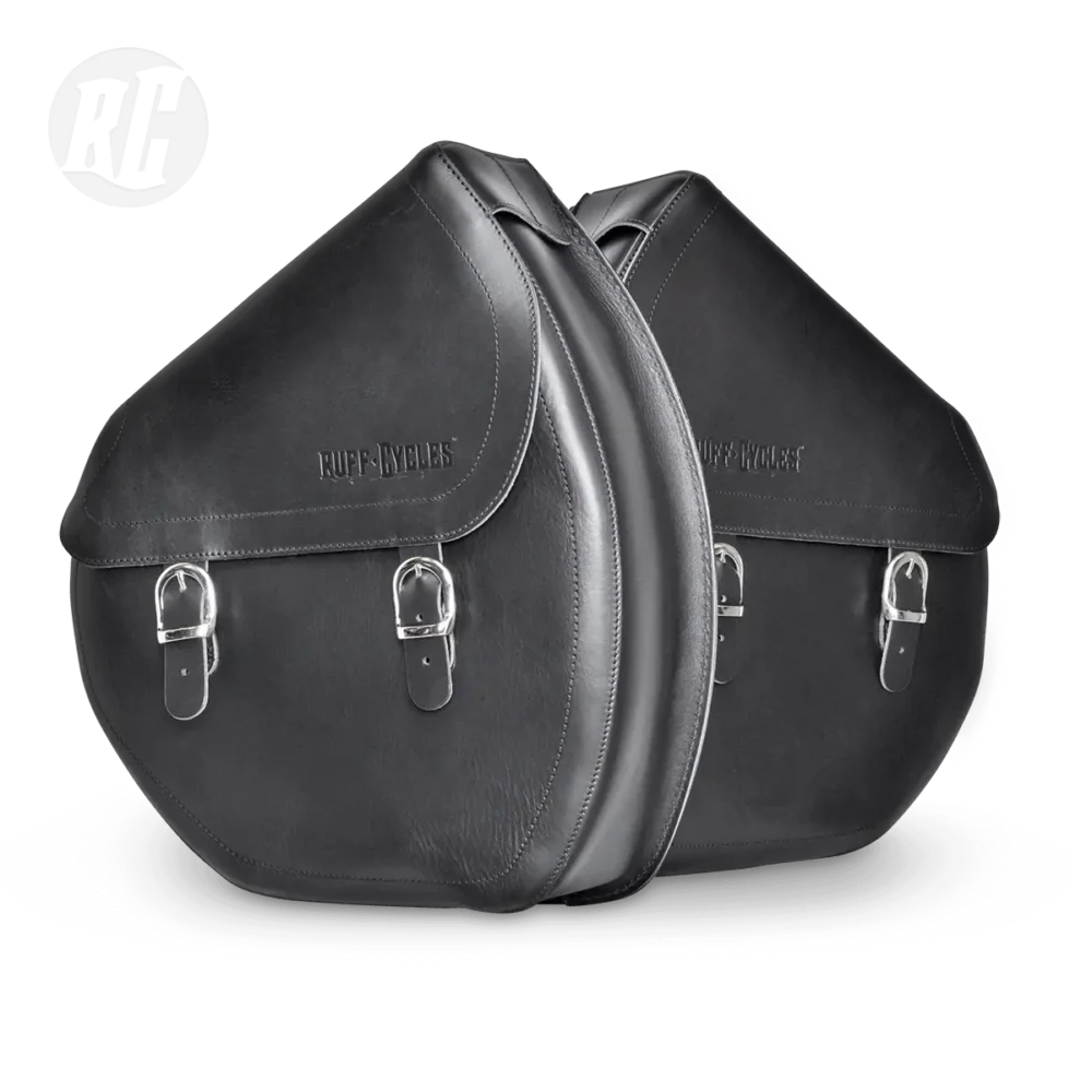 RUFF CYCLES The Ruffian Leather Saddle Bag - Black