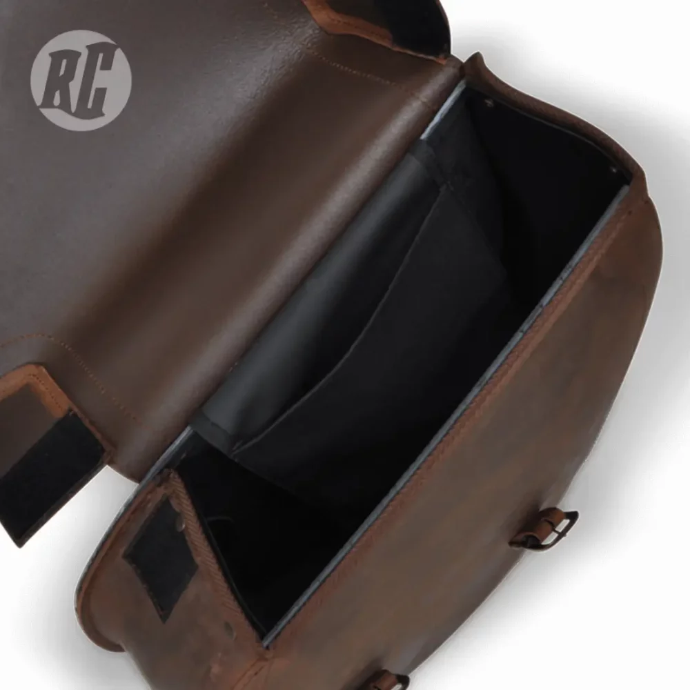 RUFF CYCLES The Ruffian Leather Saddle Bag - Brown