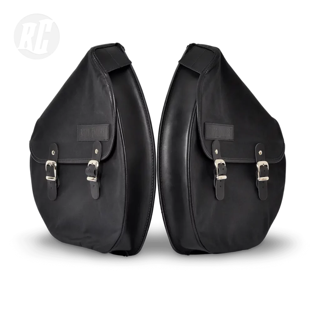 RUFF CYCLES The Ruffian Saddle Bag Slim - Waxed Canvas Black