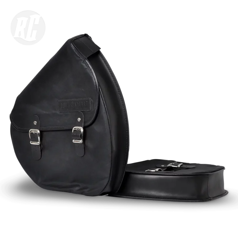 RUFF CYCLES The Ruffian Saddle Bag Slim - Waxed Canvas Black