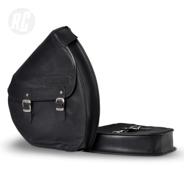 RUFF CYCLES The Ruffian Saddle Bag Slim - Waxed Canvas Black