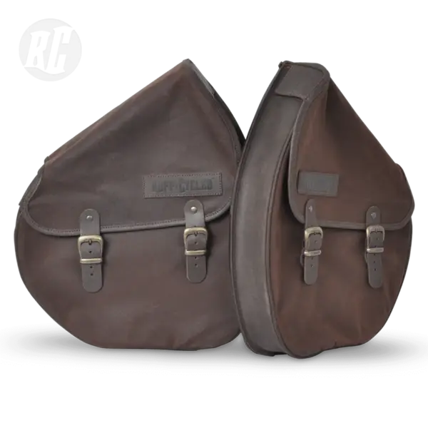 RUFF CYCLES The Ruffian Saddle Bag Slim - Waxed Canvas Brown