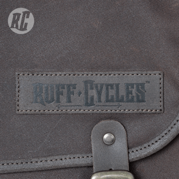 RUFF CYCLES The Ruffian Saddle Bag Slim - Waxed Canvas Brown
