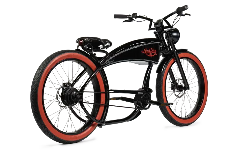 The Ruffian Ruff Cycles RUFF CYCLES | STORE - The Ruffian Steel – Black/ Red Wall