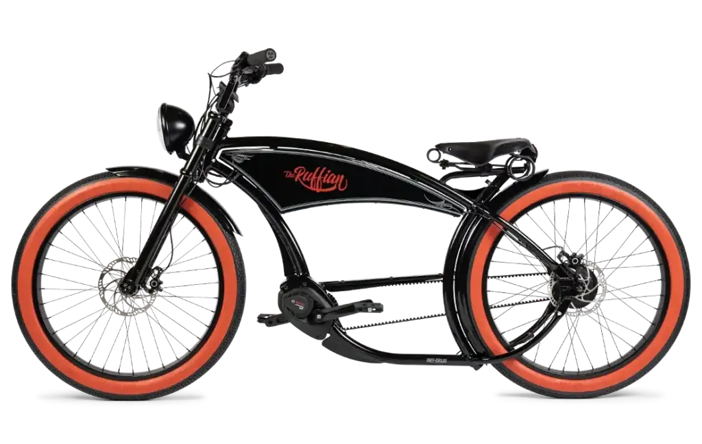 RUFF CYCLES eBike The Ruffian Steel - Black/Redwall