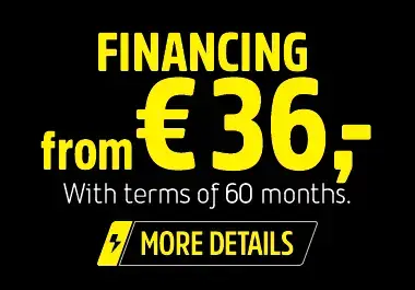 Financing from € 36,- with terms from 60 Months