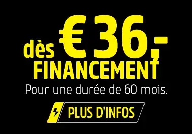 Des €36,- Financement - Pour une durée de 60 mois.